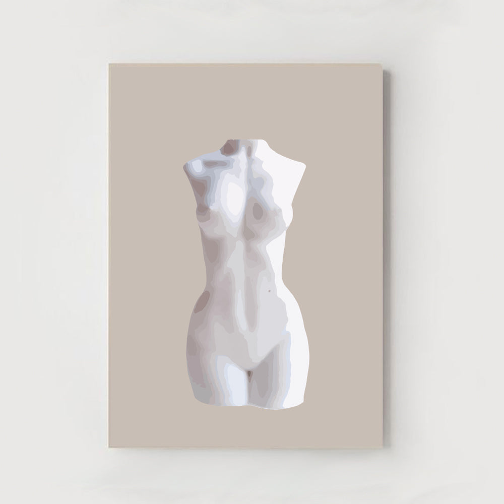 Female Body, Illustration, Print, A5, A4, A3, Unframed