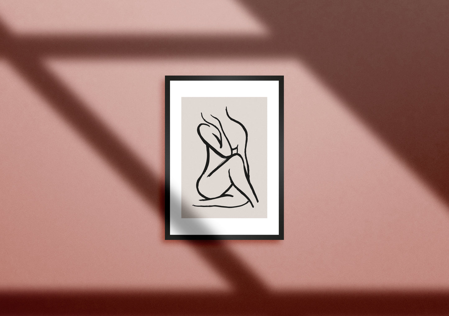Line art body print
