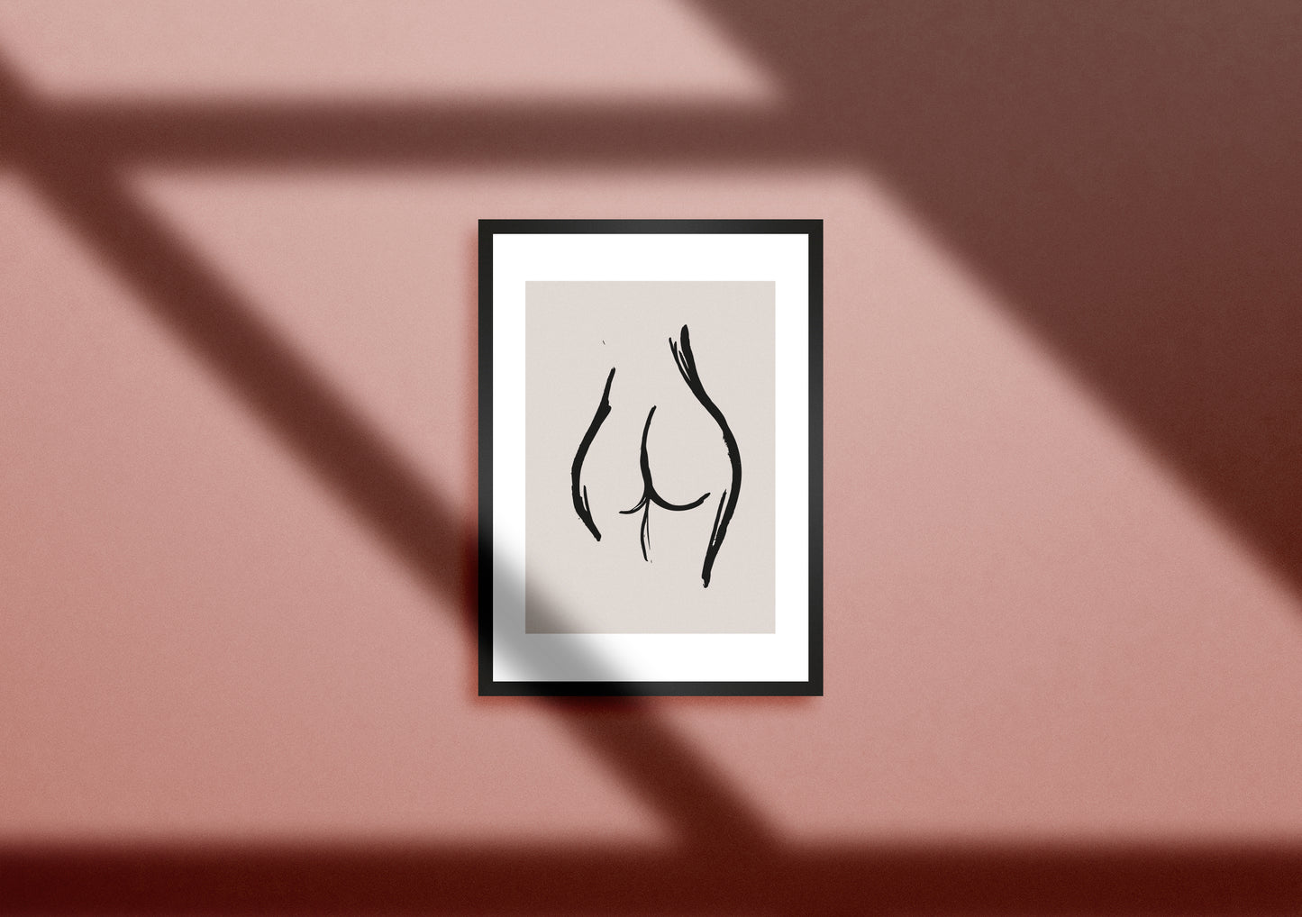 Line art body print