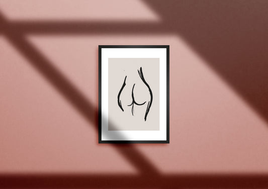Female body line art