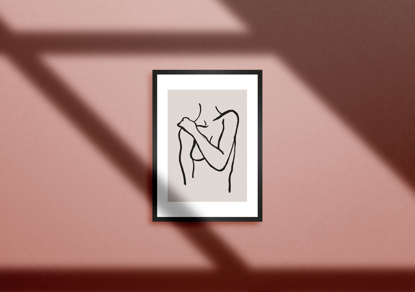 Line art body print