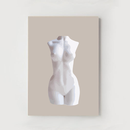Female Body, Illustration, Print, A5, A4, A3, Unframed