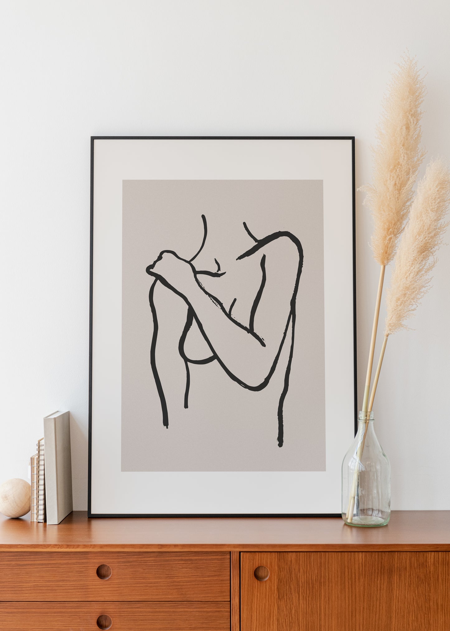 Line art body print