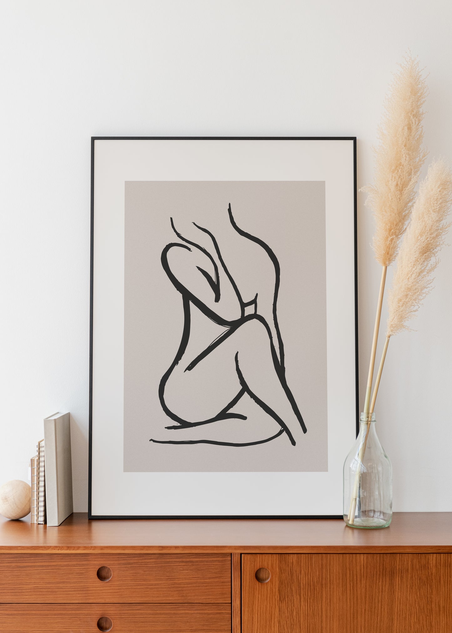 Line art body print